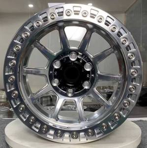 Maßgefertigte 4x4 Leichtmetallfelgen Hochdruck-Geschmiedete Tiefbett-Konkavfelgen 17-20 Zoll 6x139,7 5*150 Chrom Beadlock Geschmiedete Pickup-Felgen - Product Image 2