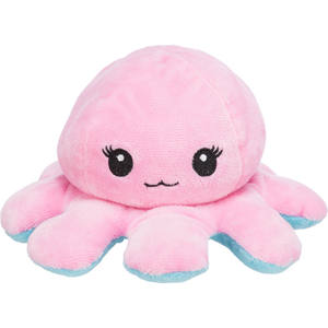 Juguete Reversible para Mascotas con Sonido de Pulpo, 19 cm, Azul con Ribete Rosa - Product Image 2