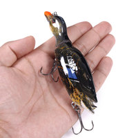 Vente en gros d'appâts durs artificiels JM101 13cm 35g leurres de pêche flottants en forme de canard réalistes multi-articulés