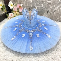 T0362 Costume de danse classique pour adulte, variation Oiseau Bleu, tutu de ballet professionnel pour enfants, tutu pancake ombré