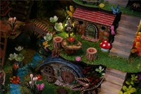 Jouet créatif DIY pour filles, maison de fleurs, modèle d'assemblage 3D fait main (Forest Whisper - avec boîte à musique)