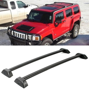 JOESHIER Barra Transversal de Techo Negra de Alta Calidad, de Aleación de Aluminio, Fácil Instalación, Portaequipajes de 100 kg+ para Hummer H3 - Product Image 3