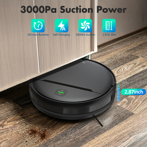 Robot Aspirador con 3000Pa de Potencia de Succión, Control Remoto por WiFi a través de APP, Autocargable - Product Image 6