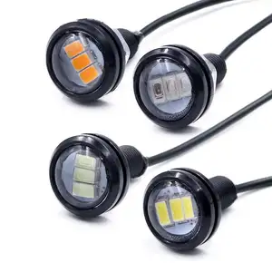 자동차 LED 독수리 눈 램프 23MM 5630 3SMD 오토바이 번호판 램프 5730 반전 램프 역습 주간 러닝 램