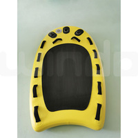 Planche de sauvetage gonflable en tissu Drop Stitch jaune 168x99x10cm pour jet ski – Traînée derrière un jet ski