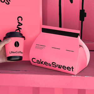 Custom eco-friendly biodegradabile monouso rigido scatole di imballaggio per torta Puff Sandwich per rotolo con carta d'arte - Product Image 6