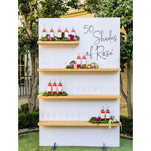 Toile de fond de mariage Porte-verre à vin mural pour <span class=keywords><strong>champagne</strong></span> Support pour décoration de mariage - Product Image 3