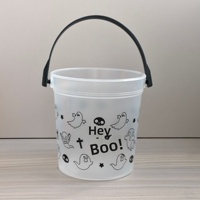 Permen Halloween & Ember Air untuk Anak-Anak Plastik Mini 1L (1000ml) Set 5 buah dengan Pegangan