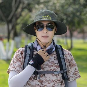 Chapeau Bob de Pêcheur pour Homme, Respirant, Protection Solaire, pour Randonnée, Pêche, Cyclisme, Couleur Unie, Polyester - Product Image 3