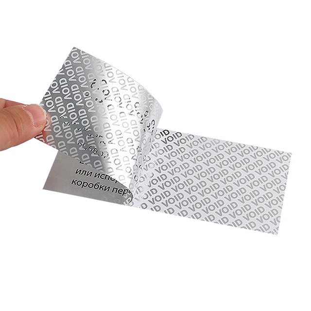 Custom Printing Tamper Proof Seal Security Sticker Roll Hologram Warranty Void Sticker Label