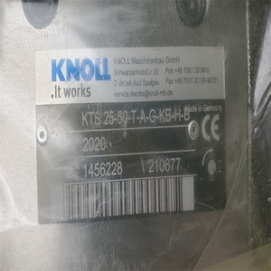 ปั๊มสกรู Knoll Kts 25 50 T ผลิตจากเหล็กกล้าคาร์บอนอุตสาหกรรม ผลิตในประเทศเยอรมนี - Product Image 1
