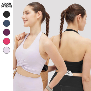 Ropa Deportiva al por Mayor con Logotipo Personalizado para Mujer, Conjunto de 2 Piezas de Sujetador Deportivo y Pantalones Cortos Transpirables de Secado Rápido para Gimnasio, Fitness y Yoga - Product Image 6