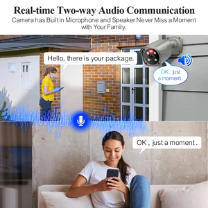 Système de caméra de sécurité Techage 4K Ultra HD 8MP POE NVR Audio bidirectionnel Détection de visage Vision nocturne couleur Ensemble de vidéosurveillance CCTV - Product Image 4