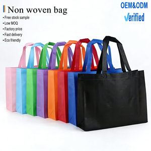 Recycled Blank Stock Large 45*35h*12cm Foldable Reusable PP Non-Woven Letter Shopping Bag Custom Logo Carrying Shopping Items