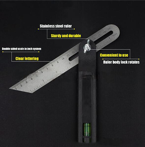 Règle d'angle multi-angle en aluminium métrique, règle de charpentier à 90 degrés, vente en gros - Product Image 3