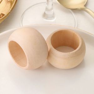 Anillos de Servilleta de Madera Personalizados al por Mayor, Anillos de Servilleta Grabables, Regalo Promocional para Cafeterías, Bistrós y Empresas de Catering - Product Image 2