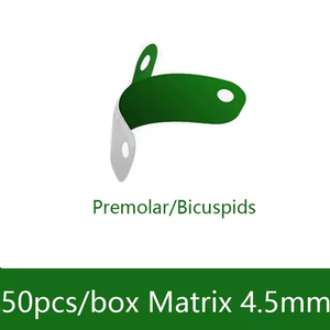 Bandes matricielles sectionnelles dentaires, bandes matricielles métalliques avec revêtement antiadhésif PTFE, matrices profilées sectionnelles dentaires élastiques - Product Image 2