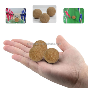 HONGMAO Standard Light Brown Mini <b>Soccer</b> <b>Table</b> Made of Wood Customizable Logo Home/Office Use Includes Replacement Balls Unisex - Product Image 3