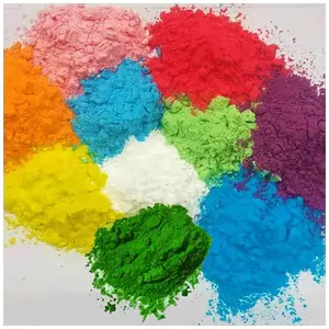 Warna UV Bubuk Pigmen Lari Kosmetik Label Pribadi Bubuk Lari Warna Holi untuk Pesta Bubuk Holi