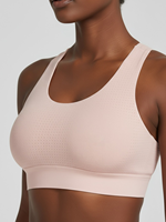Soutien-gorge de sport antichoc grande taille pour la course à pied, design dos élégant pour femmes - Effet amincissant pour poitrines généreuses, ensemble 2 pièces écologique