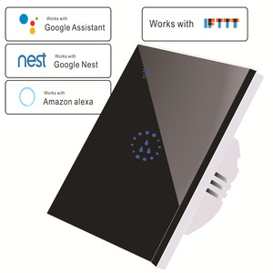 Interrupteur intelligent WiFi <span class=keywords><strong>20A</strong></span> ON/OFF pour chaudière <span class=keywords><strong>chauffe</strong></span>-<span class=keywords><strong>eau</strong></span> Panneau tactile WiFi Minuterie Contrôle par application US/EU Compatible Alexa Google Home 250V - Product Image 1