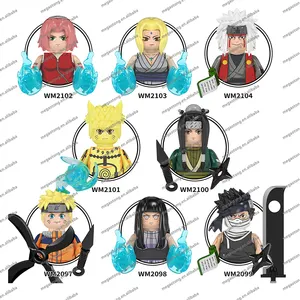 WM6107 Uzumaki Hyuga Hinata Zabuza Haku Tsunade Jiraiya Haruno Sakura аниме Мультяшные Минифигурки развивающие строительные блоки детские игрушки