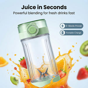 Exprimidor de Frutas Personal con Batería, Exprimidor Recargable por USB, Licuadora de 500 ml, Botellas Eléctricas, Mini Licuadora Portátil - Product Image 2