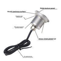 Lampu Halogen IP67 Aluminium Tersembunyi 1W untuk Lanskap Luar Ruangan, Taman, Mini Kreatif Anti Silau, Tangga Sudut, Kaca