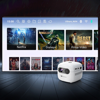 Projecteur LED de poche Android 9 de haute qualité 1080P, 1500 lumens, DLP Q6Plus, WiFi, Bluetooth, taille Pico, petit projecteur pour téléphone portable