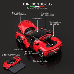 Bburago 1:24 Ferrari SF90 Stradale Auto Deportivo <span class=keywords><strong>de</strong></span> Aleación Estático Vehículos <span class=keywords><strong>de</strong></span> Fundición a Presión Juguetes <span class=keywords><strong>de</strong></span> Modelo Coleccionables Diecast Voiture Regalos - Product Image 2