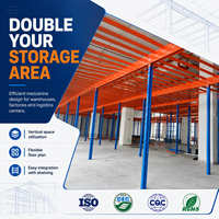 Plateforme de stockage en acier sur mesure pour entrepôt, solution de plateforme multi-niveaux robuste