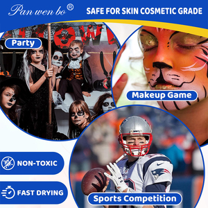 Набор из 6 цветных металлических карандашей для рисования на лице и теле, смываемые блестящие карандаши для макияжа - Product Image 6