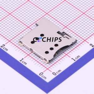 SIM-02A SIM Card Connector SMD Connector Self-Return Type Micro SIM Card Card Holder 1.38mm - Product Image 1