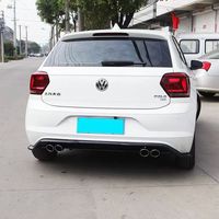 Pare-chocs arrière de queue de voiture protéger pour volkswagen polo vw 2019 2020 2021 2022 2023 2024 2025 kits auto accessoires pièces style