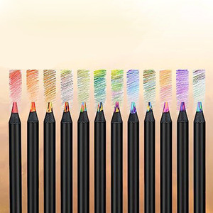 Matite Multicolore Bview, Set da 12 Pezzi, Matite Arcobaleno <span class=keywords><strong>per</strong></span> Bambini e Adulti, <span class=keywords><strong>per</strong></span> Disegno, Colorazione e Schizzi - Product Image 5