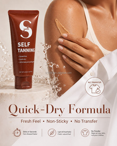Lotion Auto-Bronzante Accélératrice DHA Effet Bronzant Sans Soleil Melon Caramel Coco Café Marque Privée OEM ODM Vente en Gros Personnalisée - Product Image 4