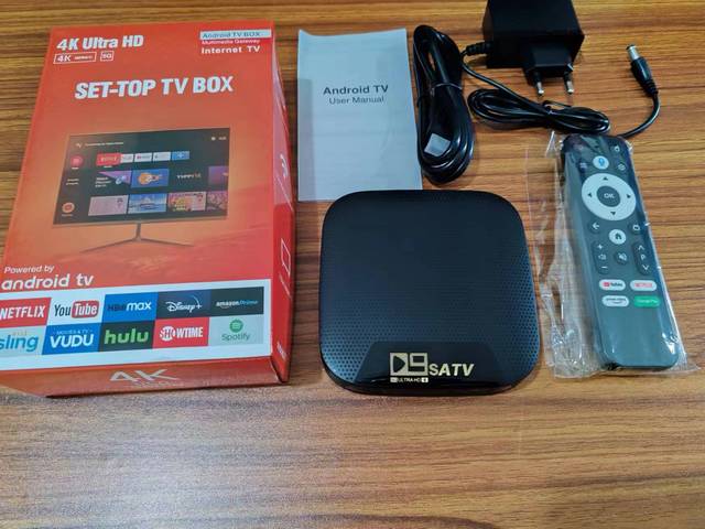 Factory New D9S ATV Box Set Top Box 4K 5G Dual WIFI Android 11 TV Box S905 1gb 8gb with Voice Remote Control