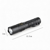 Lampe torche tactique LED rechargeable par USB, étanche, portable, pour le camping en plein air, en aluminium 21700