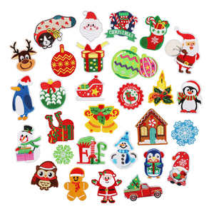 Oem Odm Support Personalização Heat Press Iron no bordado sentiu o remendo do Natal para a roupa Diy - Product Image 1