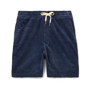 Pantalones Cortos Casuales de Verano con Logotipo Personalizado para Hombre, Pierna Recta, Algodón, Corduroy, Cintura Elástica con Cordón - Product Image 2