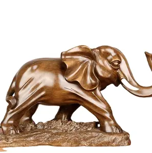 Ornamen Gajah Beruntung Resin, Kerajinan Tangan Ibu dan Anak Dekorasi Rumah Ruang Tamu Gaya Eropa Dekorasi Pernikahan Gajah