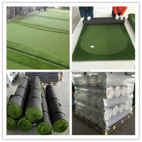 Tapis de golf pour putting - Matériau en caoutchouc - Utilisation en extérieur et en intérieur