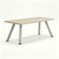 Table de conférence de style simple pour réunions commerciales, mobilier de bureau moderne
