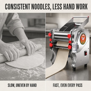 Machine automatique électrique à fabriquer des <span class=keywords><strong>nouilles</strong></span>, presse à pâte en acier inoxydable <span class=keywords><strong>de</strong></span> 240 mm pour la vente en gros aux restaurants - Product Image 4