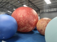Modèle de lune gonflable géant pour la publicité, décoration de ballon en PVC étoile soleil géant, lumière LED, couleur personnalisée, imprimé UV, durable