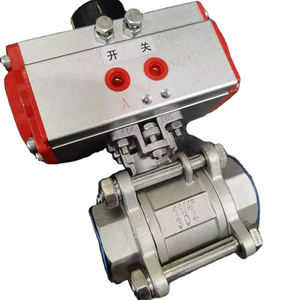 Dn32 Pn16 CF8M 1000WOG <strong>LPG</strong> Small 3 PCS 3 Pieces Pneumatic Actuators Screw Float Ball <strong>Valve</strong> - Product Image 1