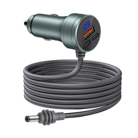 Mini Cable de alimentación para coche Starlink de 2M/6,5 pies con cargador de coche USB Dual 12V-24V DC enchufe y voltímetro chaqueta de PVC para Mini Cámara