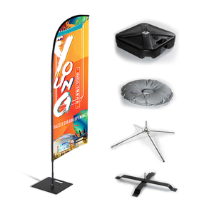 Bandera de Playa Rectangular de Poliéster con Impresión Digital a Todo Color Vibrante FEAMONT, Asta de Aluminio para Marcadores de Campos de Golf, Eventos Escolares - Product Image 4