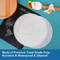 Papier de cuisson rond antiadhésif jetable de 6 pouces résistant à la chaleur et à la graisse pour la cuisson des gâteaux