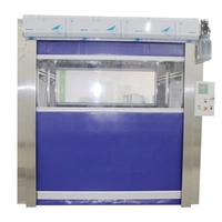 YANING personalizado diseñado automática seguros Flexible puertas de ducha de aire habitación limpia con 2 fase de filtración